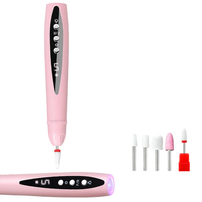 Kit de manucure/pédicure portable 2‑en‑1 – Lime électrique + lampe UV gel