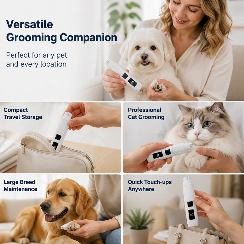 Lime à griffes électrique pour animaux avec indicateur de puissance LED