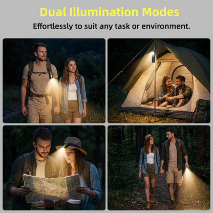 Lampe de Travail Magnétique Mains Libres – Clip Polyvalent, Double Mode, Ultra-Légère
