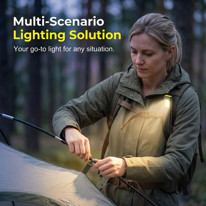Lampe de Travail Magnétique Mains Libres – Clip Polyvalent, Double Mode, Ultra-Légère