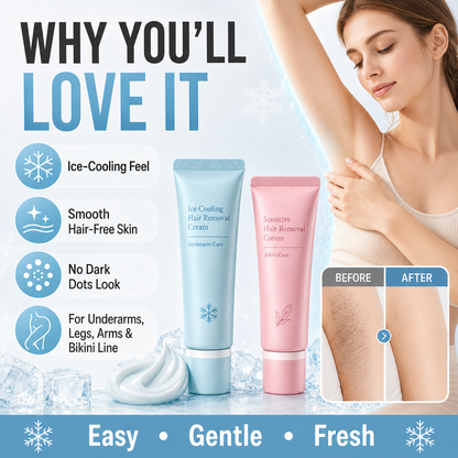 🥳COUP DE CŒUR 2026🥳 Crème dépilatoire – Enrichie en huiles de rose et de lavande, niacinamide éclaircissante – Inhibe la repousse, pour une peau douce et lisse plus longtemps ! 💖💨
