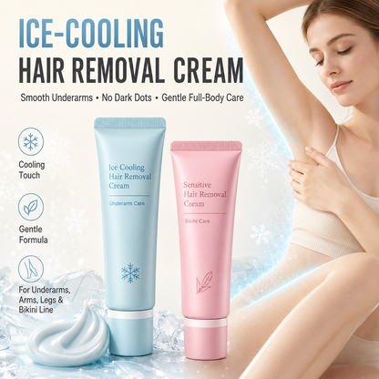 🥳COUP DE CŒUR 2026🥳 Crème dépilatoire – Enrichie en huiles de rose et de lavande, niacinamide éclaircissante – Inhibe la repousse, pour une peau douce et lisse plus longtemps ! 💖💨