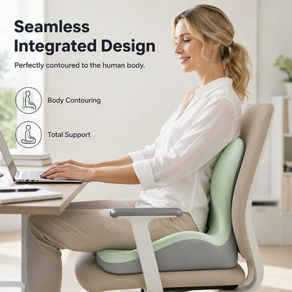 🪑 50% DE RÉDUCTION! 🧘 Coussin ergonomique en mousse à mémoire de forme – Soutien lombaire, confort & meilleure posture – Idéal pour bureau, voiture et maison 💺