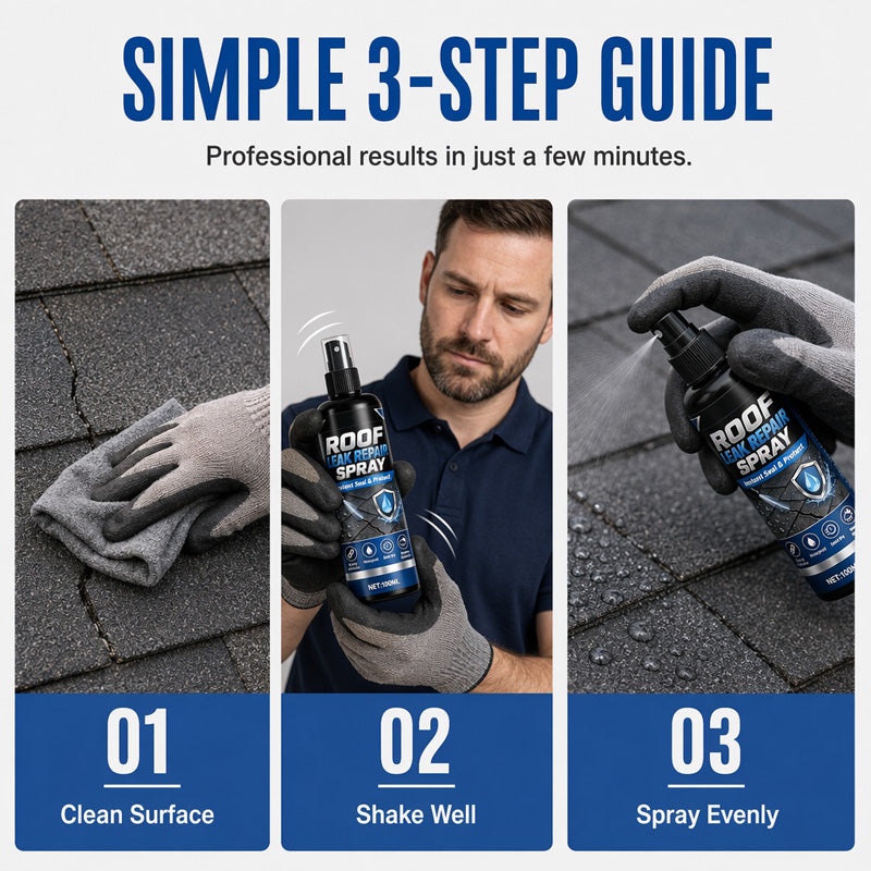 🌧️Spray de réparation des fuites imperméable à forte adhérence, spray de réparation des fuites « One Coat Stop » 💪