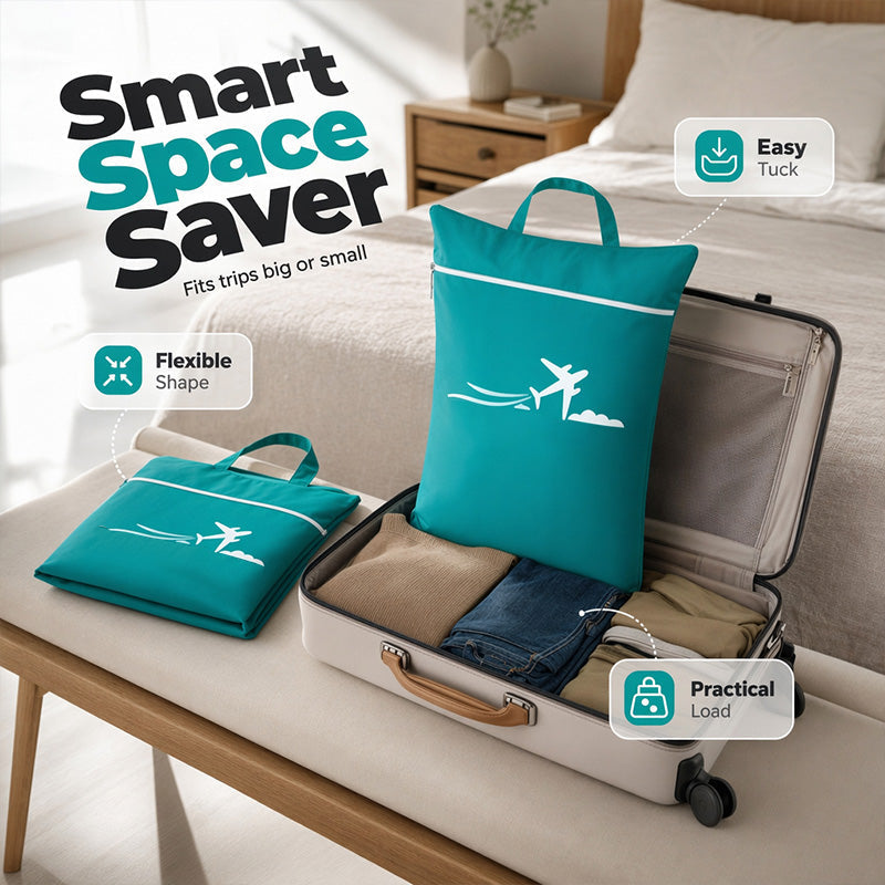 🧳💧 Large sac à linge de voyage imperméable – Doublure étanche, grande capacité, rangez vos vêtements mouillés ou sales sans risquer de contaminer le reste de la valise, le gardien de vos bagages bien secs 🩱🧦