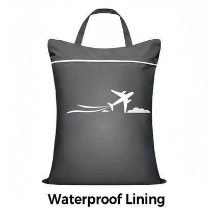 🧳💧 Large sac à linge de voyage imperméable – Doublure étanche, grande capacité, rangez vos vêtements mouillés ou sales sans risquer de contaminer le reste de la valise, le gardien de vos bagages bien secs 🩱🧦