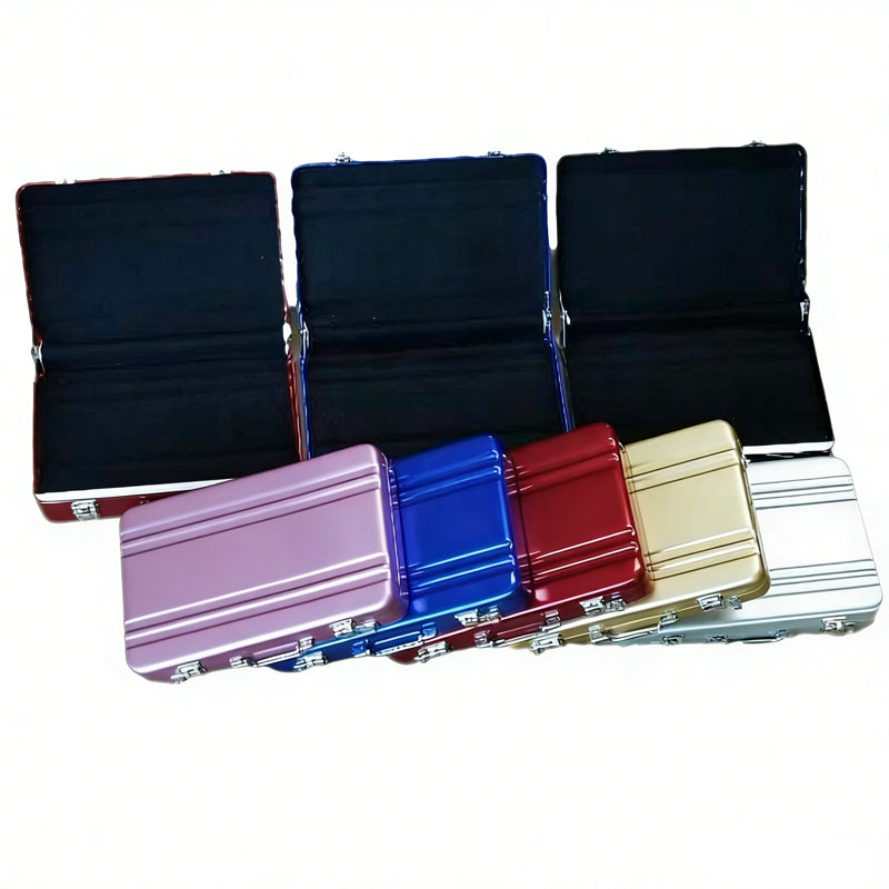 Porte-cartes de visite en alliage d'aluminium, format mini-mallett