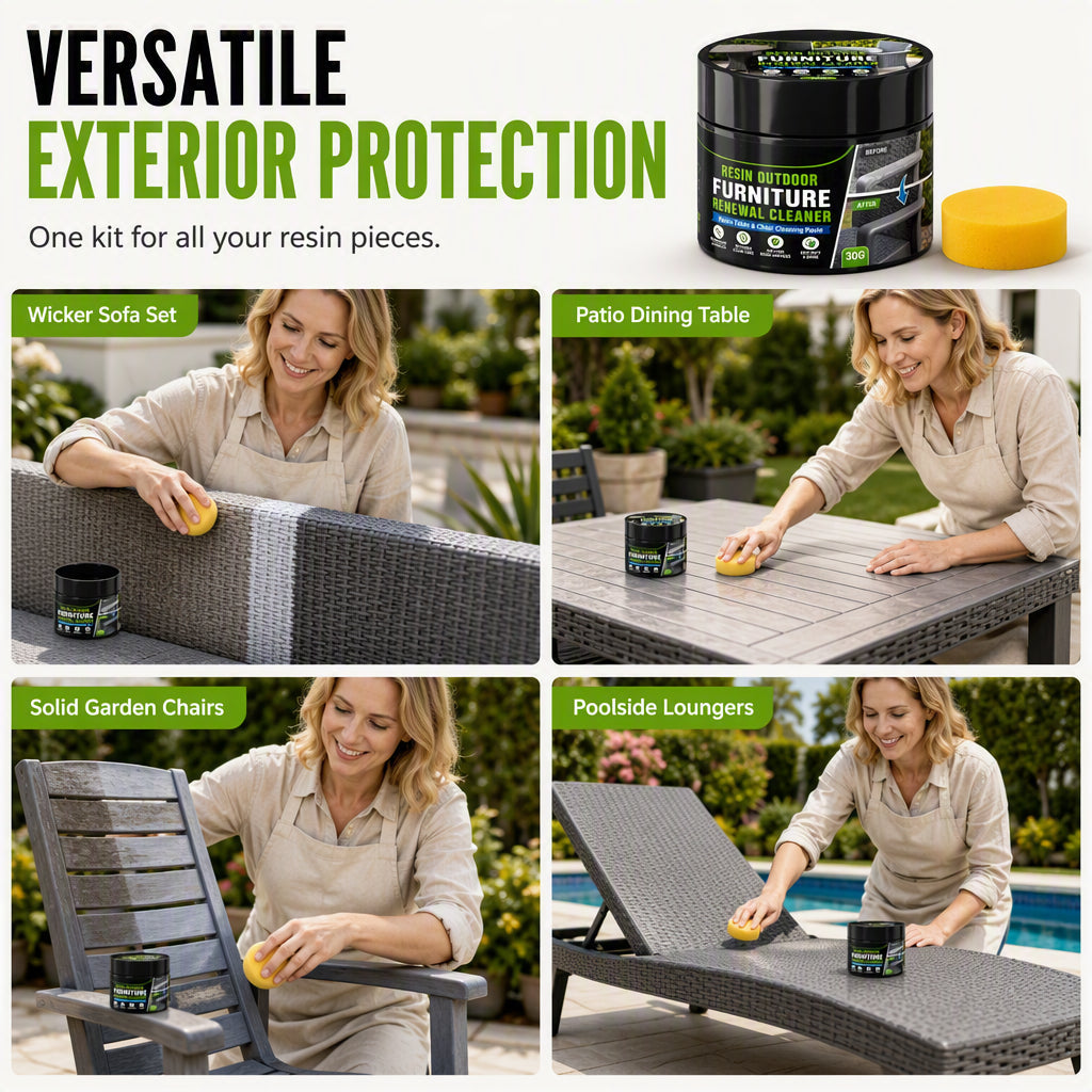 🥳 PLUS DE 50 000 EXEMPLAIRES VENDUS ! 🔥 50 % DE RÉDUCTION !  Pâte régénérante pour mobilier d'extérieur avec éponge