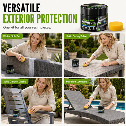 🥳 PLUS DE 50 000 EXEMPLAIRES VENDUS ! 🔥 50 % DE RÉDUCTION !  Pâte régénérante pour mobilier d'extérieur avec éponge