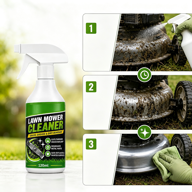 Spray nettoyant pour tondeuse à gazon à action rapide