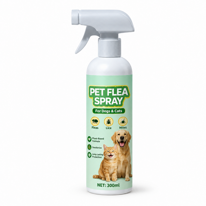Spray anti-puces pour animaux de compagnie à base de plantes