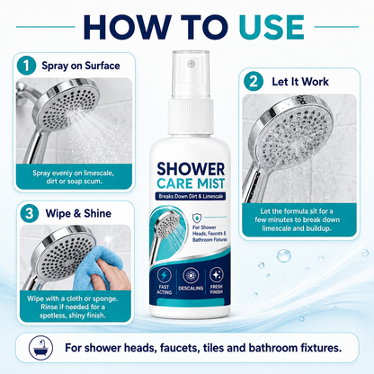 🚿 Spray détartrant à action rapide pour pommes de douche et robinets