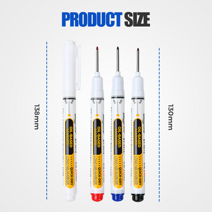 🔥‑50% PROMO FLASH✒️ Marqueur industriel pointe extra‑longue 20 mm, encre huile indélébile sans bouchon, multi‑surfaces atelier ✨🛠️