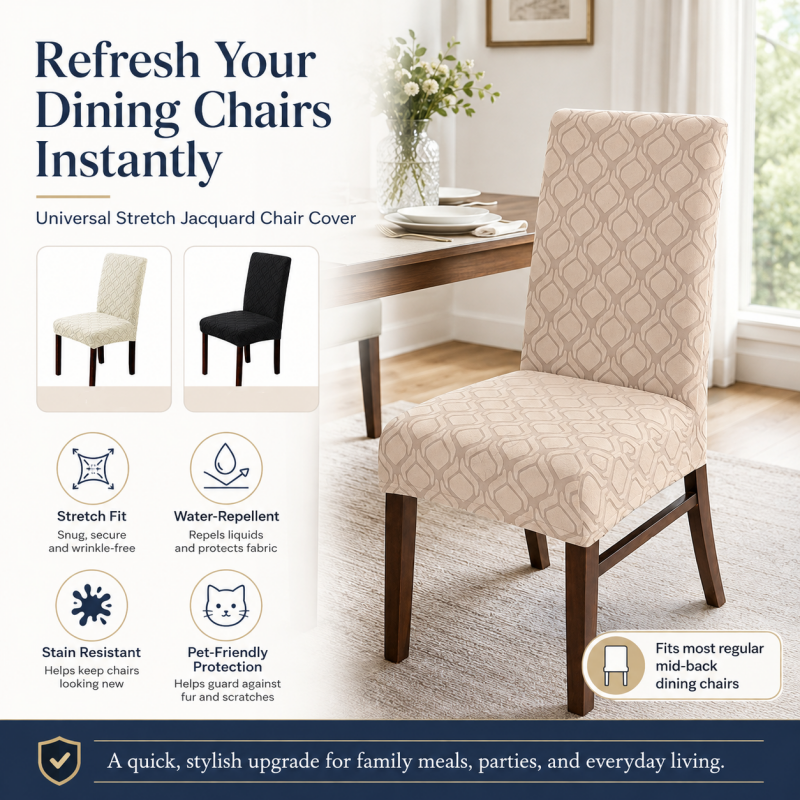 Housse de chaise extensible universelle