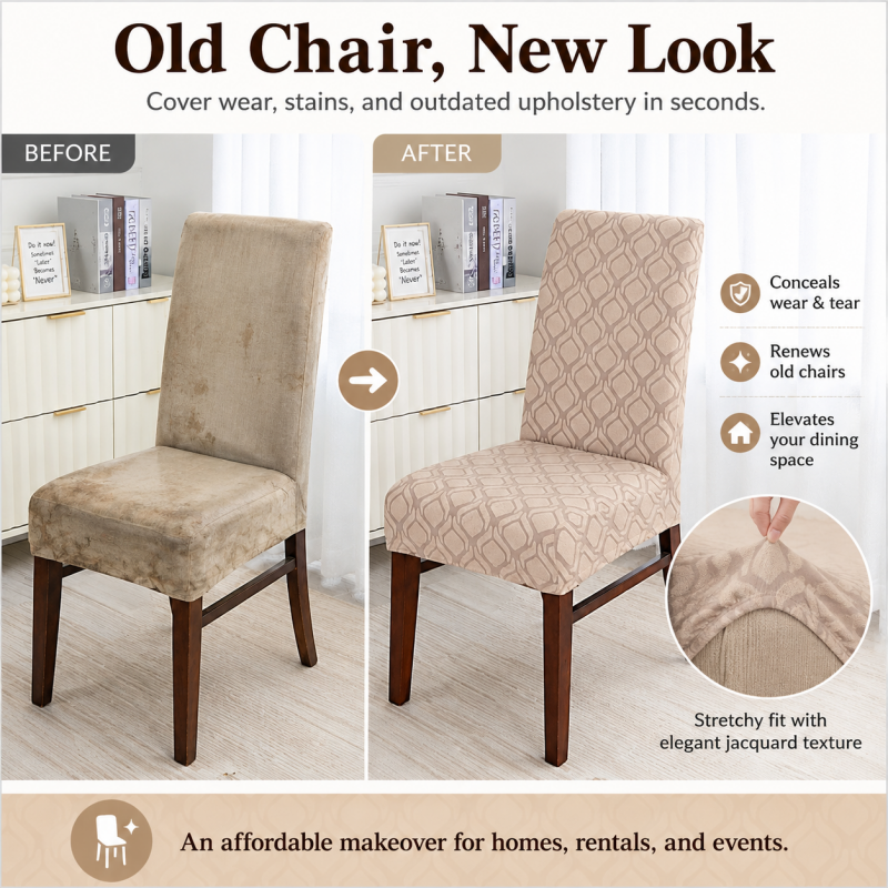 Housse de chaise extensible universelle
