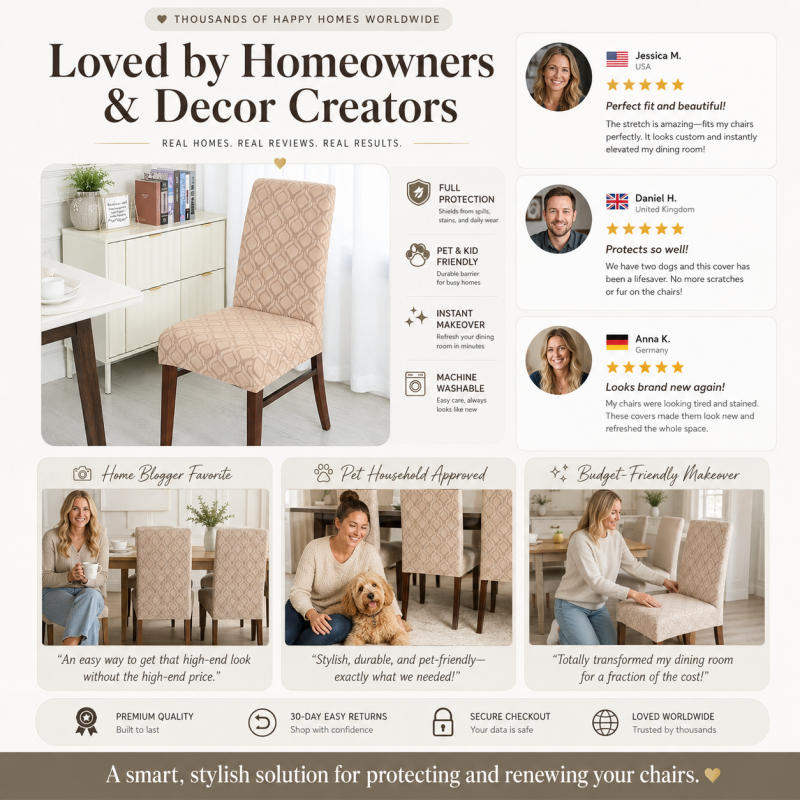 Housse de chaise extensible universelle