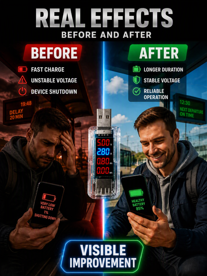 🔌50 % DE RÉDUCTION | Clé USB de réparation de batterie pour smartphone – Plug-and-Play, sans démontage, optimisez les performances de la batterie de votre téléphone !