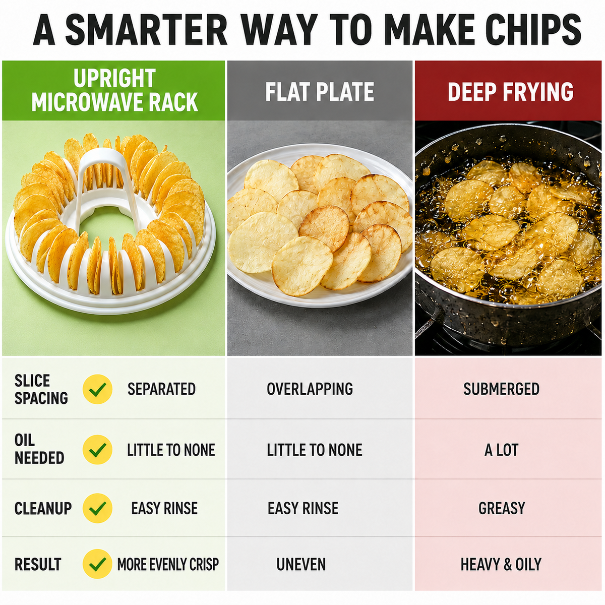 🥔 50 % DE RÉDUCTION EN CE MOMENT ! 🍟 Machine à chips de pommes de terre pour micro-ondes – sans huile, croustillantes et saines – idéale pour des en-cas faits maison 🥗✨