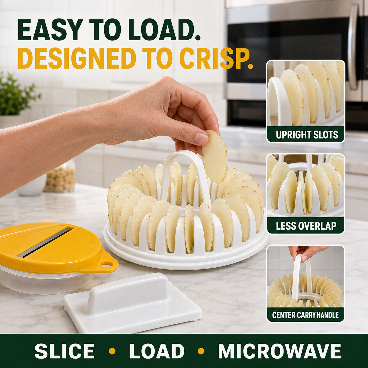 🥔 50 % DE RÉDUCTION EN CE MOMENT ! 🍟 Machine à chips de pommes de terre pour micro-ondes – sans huile, croustillantes et saines – idéale pour des en-cas faits maison 🥗✨