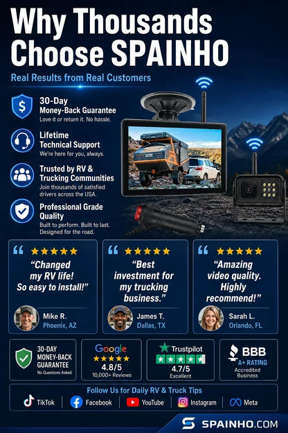 🔥‑50% PROMO FLASH🚗 Système caméra de recul sans fil HD 1080p, vision nocturne, installation facile, sécurité pour vos manœuvres automobiles 📸✨