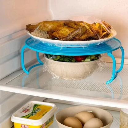 🎁 Deux achetés un offert 🍽️ Plateau Pliable 2-en-1 pour Micro-ondes – Réchauffe Deux Plats Ensemble | Poignées Cool-Touch | Silicone Alimentaire Sans BPA✨