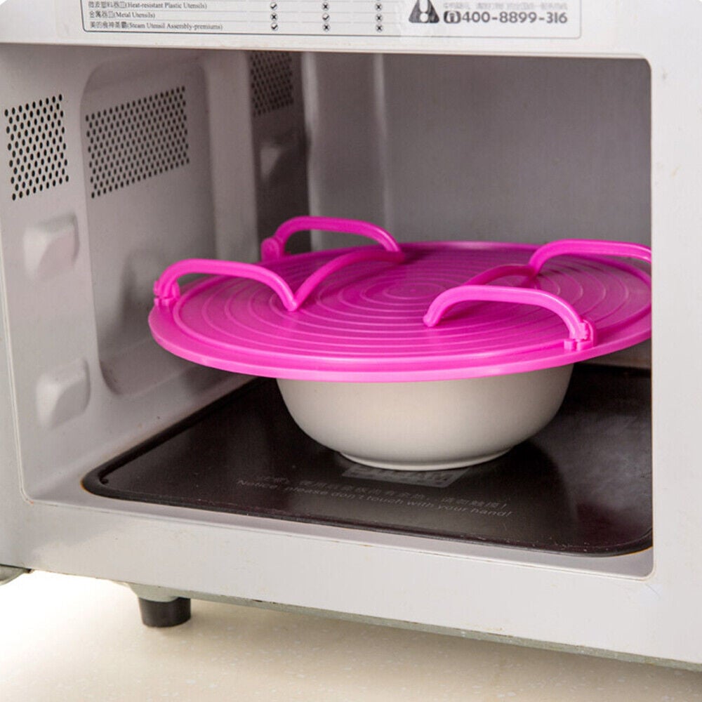 🎁 Deux achetés un offert 🍽️ Plateau Pliable 2-en-1 pour Micro-ondes – Réchauffe Deux Plats Ensemble | Poignées Cool-Touch | Silicone Alimentaire Sans BPA✨