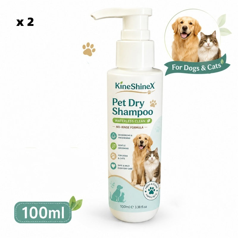 Mousse de shampoing sans rinçage pour animaux