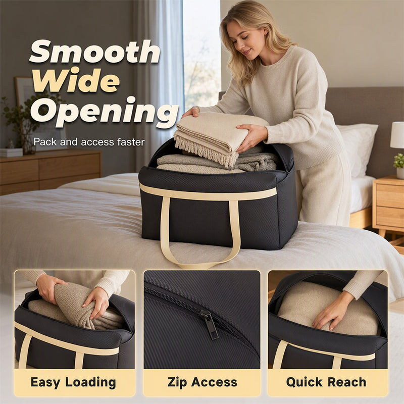 📦 PROMO FLASH : 50% DE RÉDUCTION ! Sac de Rangement Grande Capacité Renforcé pour Couettes et Vêtements – Tissu Déperlant & Double Zip Fluide for un Placard Organisé et des Textiles Protégés ✨