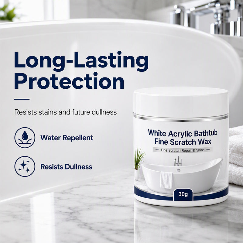 🥳OFFRE À NE PAS MANQUER EN 2026🥳✨Cire réparatrice pour rayures fines de baignoire acrylique blanche