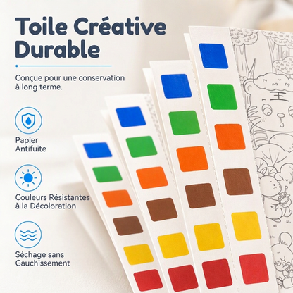 Livre de peinture à l'aquarelle de poche pour enfants