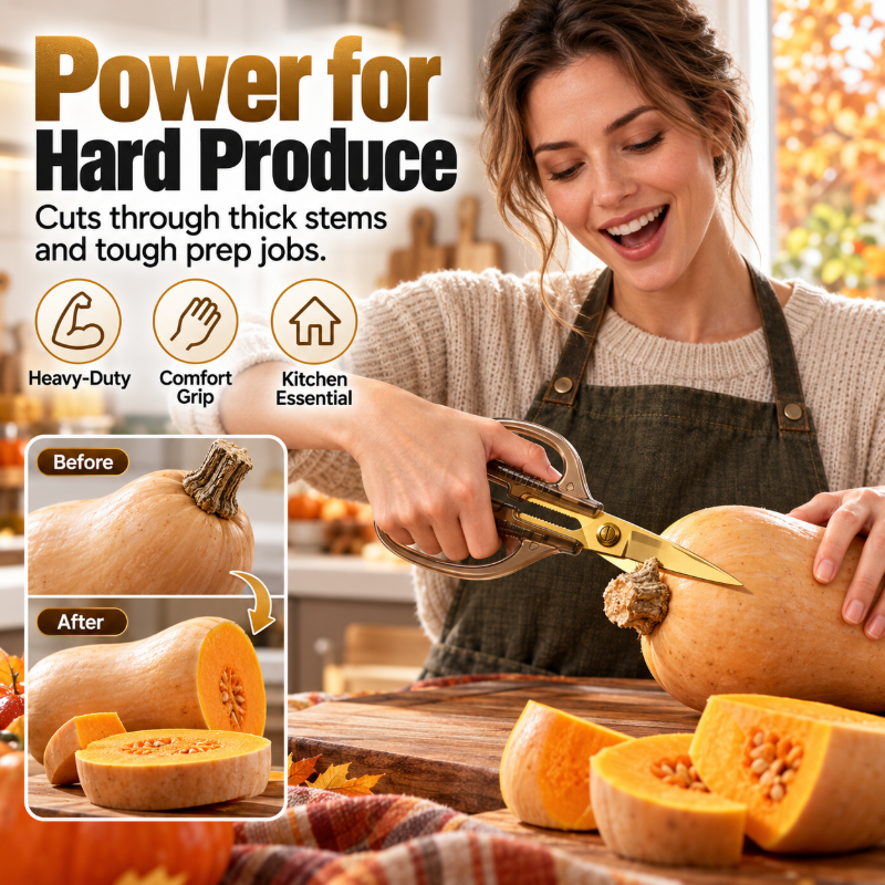 Ciseaux de cuisine en acier inoxydable – Usage intensif