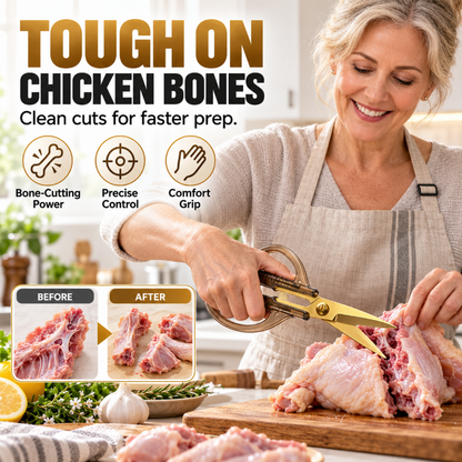 Ciseaux de cuisine en acier inoxydable – Usage intensif