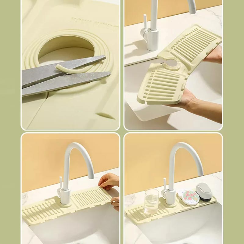 Tapis de protection anti-éclaboussures pour robinet - Idée cadeau