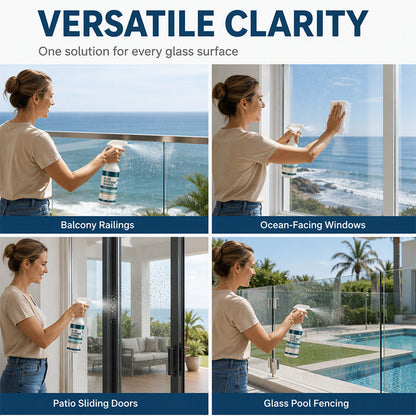 ⏰50 % DE RÉDUCTION – DERNIÈRE CHANCE⏰ Spray anti-traces d'eau pour vitres – Élimine les taches d'eau et les dépôts minéraux – Application facile – Pour fenêtres, terrasses et balcons ! 🔥