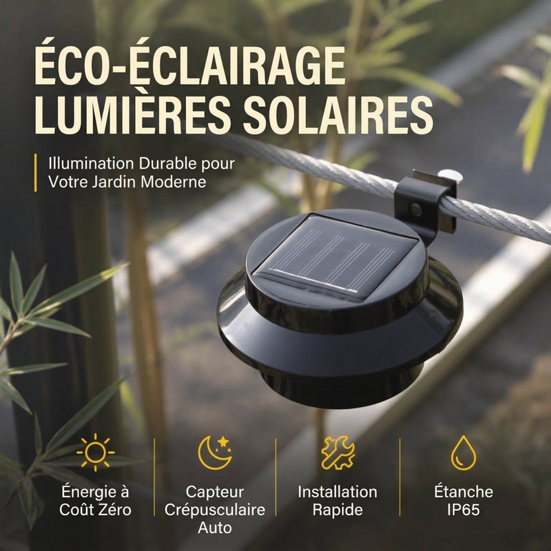 🛒✨ Lampes solaires murales pour gouttières – LED, étanches, pour l'extérieur | Idéales pour éclairer les gouttières, les murs, les jardins et les clôtures. Commandez dès maintenant !
