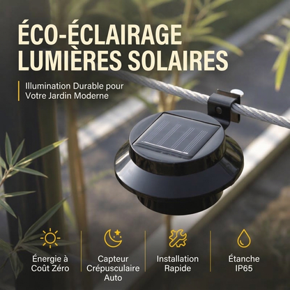 🛒✨ Lampes solaires murales pour gouttières – LED, étanches, pour l'extérieur | Idéales pour éclairer les gouttières, les murs, les jardins et les clôtures. Commandez dès maintenant !