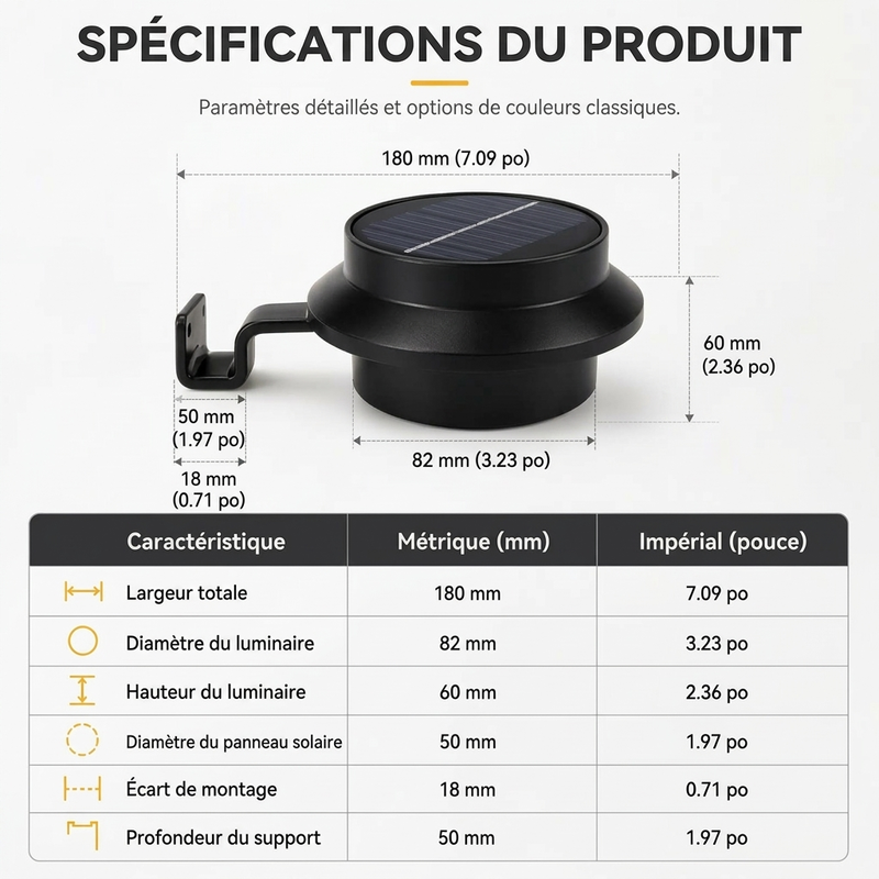🛒✨ Lampes solaires murales pour gouttières – LED, étanches, pour l'extérieur | Idéales pour éclairer les gouttières, les murs, les jardins et les clôtures. Commandez dès maintenant !