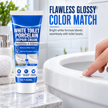 🚽 Crème de réparation pour porcelaine | Blanc 60 ml