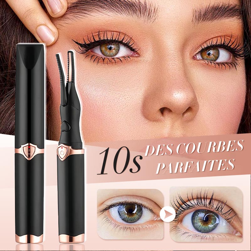 🔥👁️ Electric Heated Eyelash Curler – Rechargeable Mini Portable Lash Curler for Long-Lasting Lift & Curl 💕