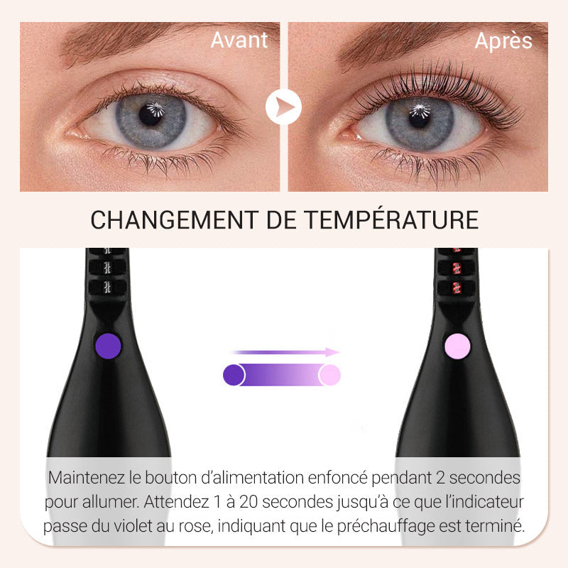 🔥👁️ Electric Heated Eyelash Curler – Rechargeable Mini Portable Lash Curler for Long-Lasting Lift & Curl 💕