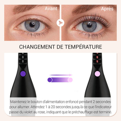 🔥👁️ Electric Heated Eyelash Curler – Rechargeable Mini Portable Lash Curler for Long-Lasting Lift & Curl 💕