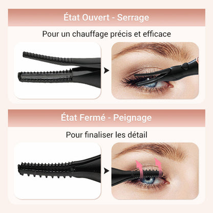 🔥👁️ Electric Heated Eyelash Curler – Rechargeable Mini Portable Lash Curler for Long-Lasting Lift & Curl 💕