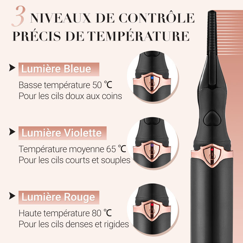 🔥👁️ Electric Heated Eyelash Curler – Rechargeable Mini Portable Lash Curler for Long-Lasting Lift & Curl 💕