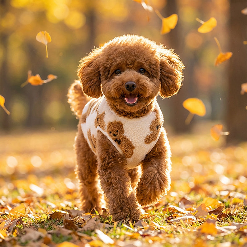 🐾 PROMO FLASH : 50% DE RÉDUCTION ! Gilet pour Animal – Doublure Peluche Ultra-Douce & Design Sans Manches, Motif Ourson Adorable for une Chaleur Confortable Toute la Journée ✨