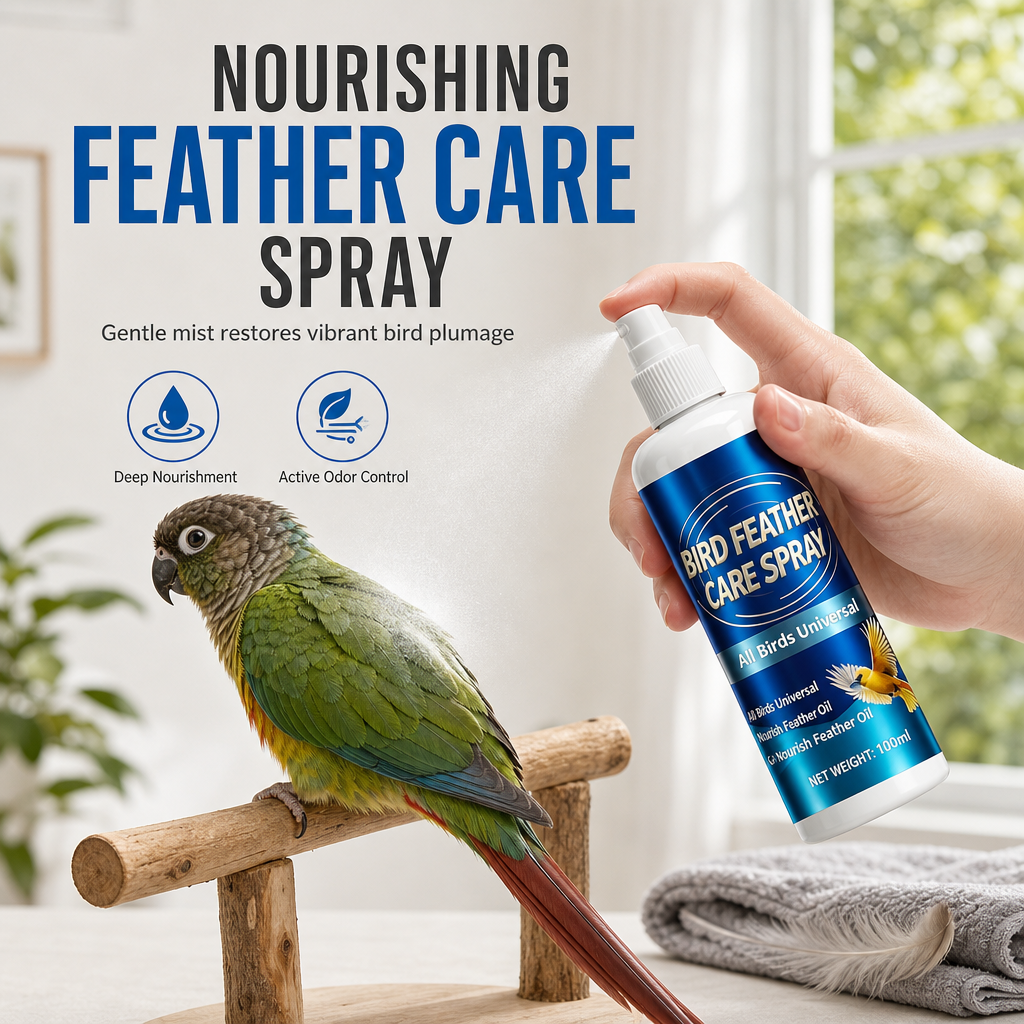 🐦 Spray de soin et désodorisant pour le plumage – Rafraîchit le plumage et atténue les odeurs désagréables✨