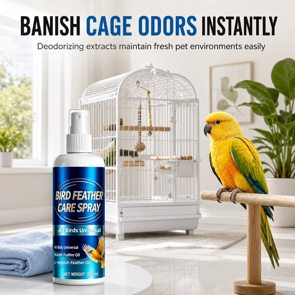 🐦 Spray de soin et désodorisant pour le plumage – Rafraîchit le plumage et atténue les odeurs désagréables✨