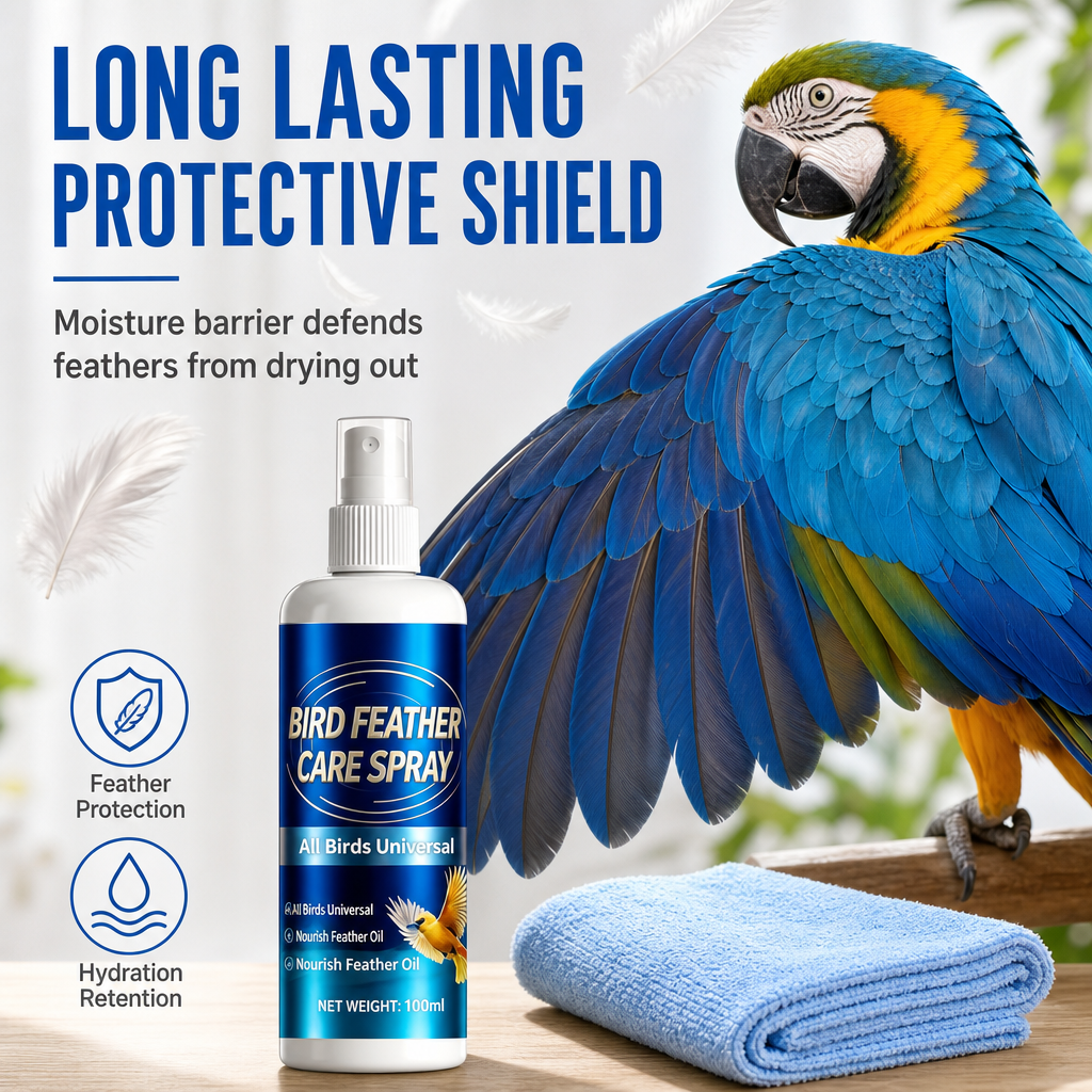 🐦 Spray de soin et désodorisant pour le plumage – Rafraîchit le plumage et atténue les odeurs désagréables✨