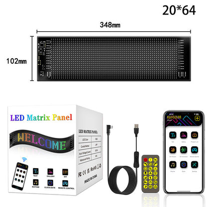 📱 50% DE RÉDUCTION! 💡 Panneau LED Flexible Multiusage – Texte Défilant Programmable, Animations Personnalisables & Contrôle Via Application 📲