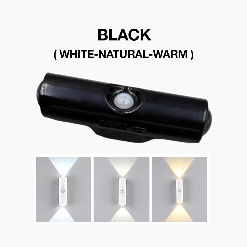 💡50 % DE RÉDUCTION MAINTENANT ! Lampe d'ambiance RGB à détecteur de mouvement magnétique intelligent – Applique murale LED double face, veilleuse sans fil rechargeable pour couloir, chambre, placard et décoration