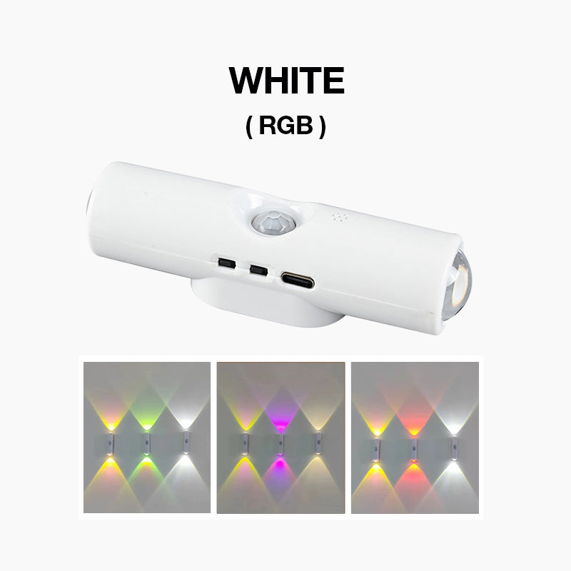 💡50 % DE RÉDUCTION MAINTENANT ! Lampe d'ambiance RGB à détecteur de mouvement magnétique intelligent – Applique murale LED double face, veilleuse sans fil rechargeable pour couloir, chambre, placard et décoration